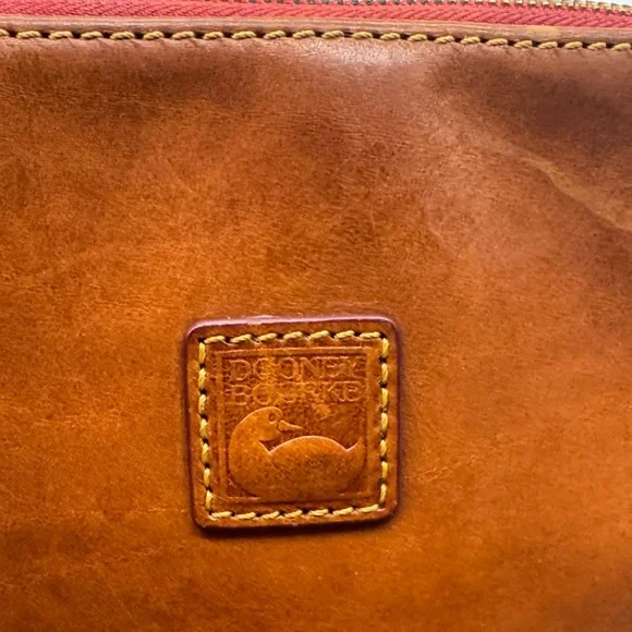 Dooney & Bourke Brown Leather Backpack As Is Condition - Picture 4 of 16